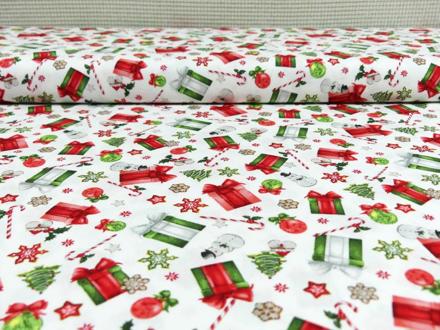 Patchwork Stoff Studio E Geschenke und Schneemänner